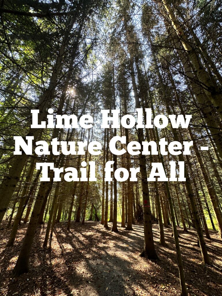 A link to a page about Lime Hollow Nature Center Trail For All.