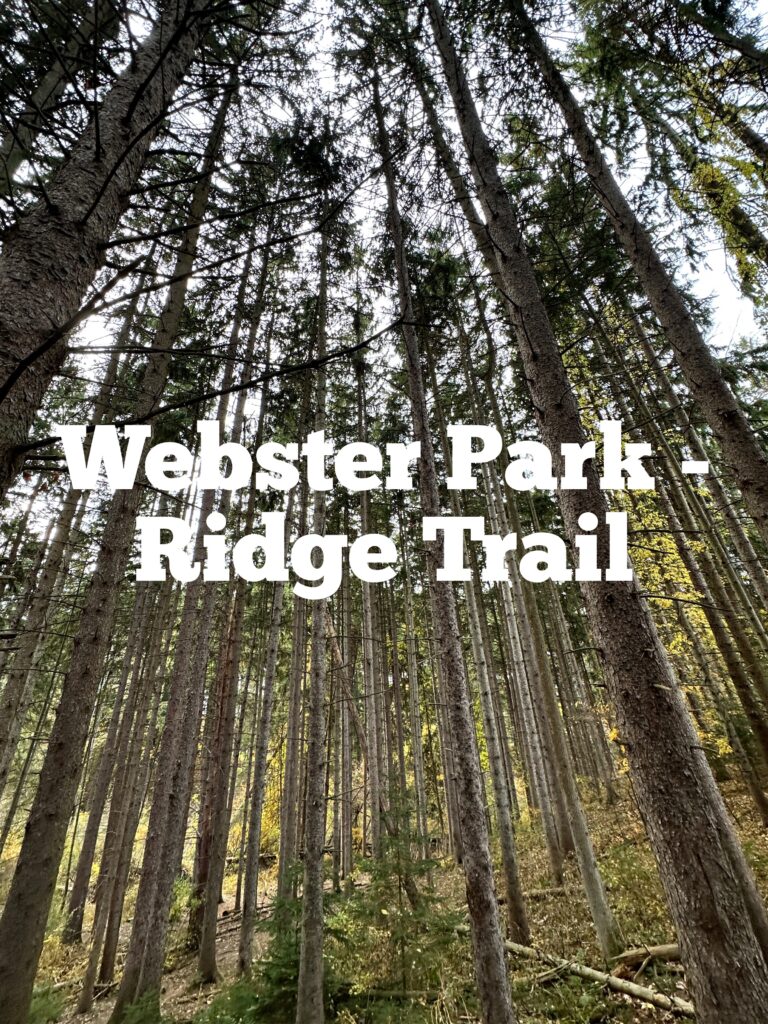 A link to a page about Webster Park Ridge Trail.