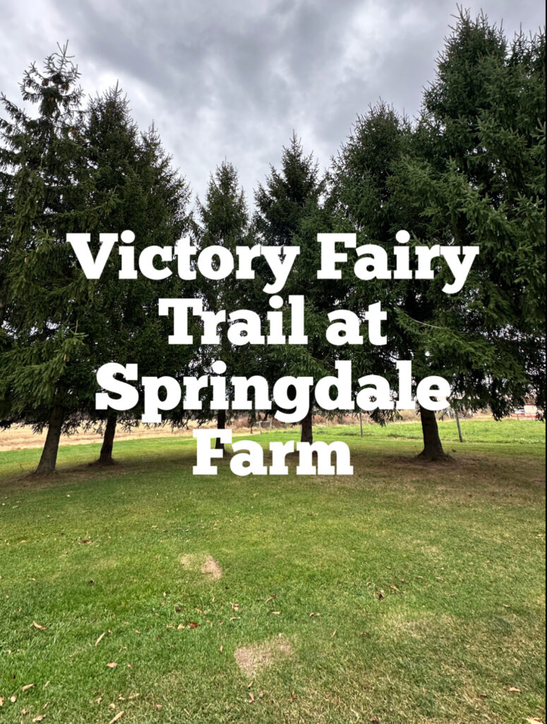 A link to a page about Victory Fairy Trail at Springdale Farm